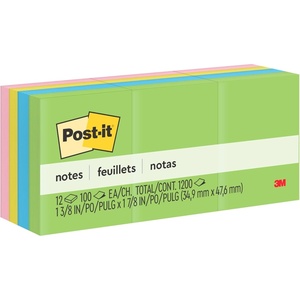 image:imagePostit Notes 1 38 in x 1 78 in 12 Sticky Notes Pads 100 Sheets per Pad Floral Fantasy Collection Back to School Supplies and Oce Products