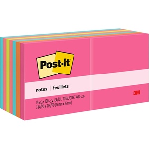 image:imagePostit Notes 3 in x 3 in 14 Sticky Notes Pads 100 Sheets per Pad Poptimistic Collection School Supplies and Oce Products The Original Postit Note31 x 6 Pack of 12