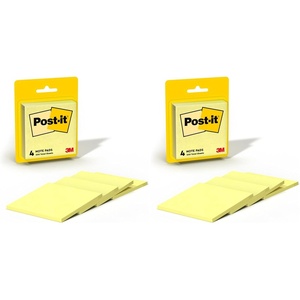 image:imagePostit Notes 3 in x 3 in 4 Sticky Notes Pads 50 Sheets per Pad The Iconic Canary Yellow Note School Supplies and Oce Products3 in x 3 in 4 Pads per Pack of 2