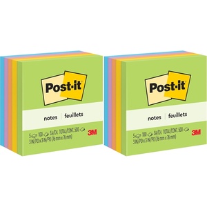 image:imagePostit Notes 3 in x 3 in 5 Sticky Notes Pads 100 Sheets per Pad Floral Fantasy Collection Back to School Supplies and Oce Products2 x 3 Pack of 2