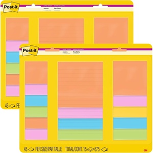 image:imagePostit Super Sticky Notes 15 Sticky Note Pads MultiSize Back to School Supplies Office Products 2X the Sticking Power Supernova Neons Collection2 Pack