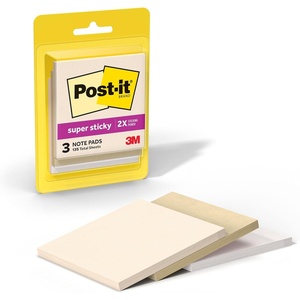 image:imagePostit Super Sticky Notes 5 Sticky Notes Pads 3 x 3 in School Supplies and Oce Supplies 2X the Sticking Power Neutrality Collection3 x 3 in