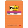 image:imagePostit 6603SSUC Pads in Rio de Janeiro Colors Lined 4 x 6 90Sheet 3Pack6 x 4