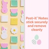 image:imagePostit Cute Sticky Notes 1 Pink Square Pad with White Bunny Ears and 1 Pink Pad with White Bunny Tail 29 in x 28 in 2 Sticky Note Pads with 50 Sheets EachWhite Bunny
