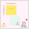 image:imagePostit Cute Sticky Notes 1 Pink Square Pad with White Bunny Ears and 1 Pink Pad with White Bunny Tail 29 in x 28 in 2 Sticky Note Pads with 50 Sheets EachChick and Eggs