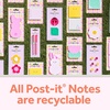 image:imagePostit Cute Sticky Notes 1 Pink Square Pad with White Bunny Ears and 1 Pink Pad with White Bunny Tail 29 in x 28 in 2 Sticky Note Pads with 50 Sheets EachWhite Bunny