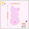 image:imagePostit Cute Sticky Notes 1 Pink Square Pad with White Bunny Ears and 1 Pink Pad with White Bunny Tail 29 in x 28 in 2 Sticky Note Pads with 50 Sheets EachPink Bunny