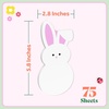 image:imagePostit Cute Sticky Notes 1 Pink Square Pad with White Bunny Ears and 1 Pink Pad with White Bunny Tail 29 in x 28 in 2 Sticky Note Pads with 50 Sheets EachWhite Bunny