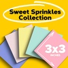 image:imagePostit Greener Notes 3x3 in 12 Pads Americas 1 Favorite Sticky Notes Sweet Sprinkles Pastel Colors Pink Blue Mint Yellow Clean Removal 100 Recycled Material 654RPA