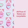 image:imagePostit Heart Sticky Notes Green Heart Design with XOXO 2 in x 19 in Valentines Day Love Notes 1 Sticky Note Pad with 100 SheetsGreen