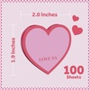 image:imagePostit Heart Sticky Notes Green Heart Design with XOXO 2 in x 19 in Valentines Day Love Notes 1 Sticky Note Pad with 100 SheetsPink