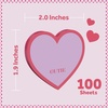image:imagePostit Heart Sticky Notes Green Heart Design with XOXO 2 in x 19 in Valentines Day Love Notes 1 Sticky Note Pad with 100 SheetsPurple