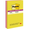 image:imagePostit Super Sticky Lined Notes 3 Sticky Note Pads 4 x 6 in Back to School Supplies Office Products 2X the Sticking Power Summer Joy Collection4 in x 6 in Pack of 12