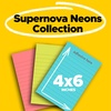 image:imagePostit Super Sticky Lined Notes 3 Sticky Note Pads 4 x 6 in School Supplies for Students Ideal for Textbooks Notebooks Walls and Vertical Surfaces Supernova Neons Collection4 x 6 inches