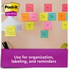 image:imagePostit Super Sticky Notes 3 Sticky Note Pads 3 x 3 in School Supplies Office Products Sticky Notes for Vertical Surfaces Monitors Walls and Windows Supernova Neons Collection48
