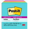 image:imagePostit Super Sticky Notes 5 Sticky Note Pads 3 x 3 in School Supplies Office Products 2X the Sticking Power Supernova Neons Collection2 x 3