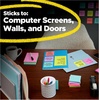 image:imagePostit Super Sticky Notes 5 Sticky Note Pads 3 x 3 in School Supplies and Office Products Ideal for Textbooks Notebooks Walls and Vertical Surfaces Playful Primaries Collection