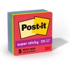 image:imagePostit Super Sticky Notes 5 Sticky Note Pads 3 x 3 in School Supplies and Office Products Ideal for Textbooks Notebooks Walls and Vertical Surfaces Playful Primaries Collection
