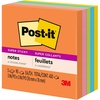 image:imagePostit Super Sticky Notes 5 Sticky Note Pads 3 x 3 in School Supplies for Students Ideal for Textbooks Notebooks Walls and Vertical Surfaces Energy Boost Collection19 x 3