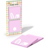 image:imagePostit Cute Sticky Notes 1 Pink Square Pad with White Bunny Ears and 1 Pink Pad with White Bunny Tail 29 in x 28 in 2 Sticky Note Pads with 50 Sheets EachBunny Ears and Bunny Tail