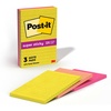 image:imagePostit Super Sticky Lined Notes 3 Sticky Note Pads 4 x 6 in Back to School Supplies Office Products 2X the Sticking Power Summer Joy CollectionTrue