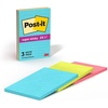 image:imagePostit Super Sticky Lined Notes 3 Sticky Note Pads 4 x 6 in School Supplies for Students Ideal for Textbooks Notebooks Walls and Vertical Surfaces Supernova Neons Collection4 x 6 inches