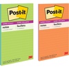image:imagePostit Super Sticky Notes 2 Lined Sticky Notes Pads 5 x 8 in School Supplies and Oce Supplies 2X the Sticking Power Neon Fizz Collection