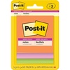image:imagePostit Super Sticky Notes 3 Sticky Note Pads 3 x 3 in Back to School Supplies Office Products 2X the Sticking Power Summer Joy CollectionEnergy Boost Collection