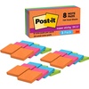 image:imagePostit Super Sticky Notes 8 Sticky Note Pads 1875 x 1875 in School Supplies for Students Ideal for Textbooks Notebooks Walls and Vertical Surfaces Energy Boost Collection3 Pack