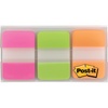 image:imagePostit Tabs 1 in Solid Pink Green Orange 12 TabsColor 36 TabsOntheGo Dispenser 686PGOT