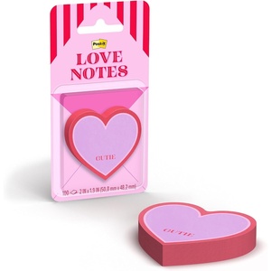 image:imagePostit Heart Sticky Notes Green Heart Design with XOXO 2 in x 19 in Valentines Day Love Notes 1 Sticky Note Pad with 100 SheetsPurple