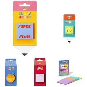 image:imageBundle of Back to School Postit Cute Sticky Notes Super Star Wink Face Pass the Notes Youre My Jam Orange Squeeze the DayBundle