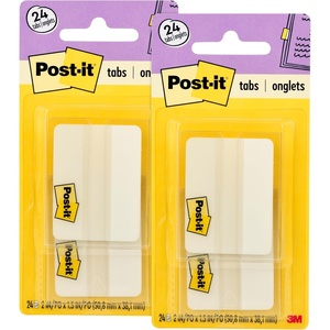 image:imagePostit Sticky Tabs 2 x 15 in White 2 Pads 24 Tabs Total04 x 28 Pack of 2